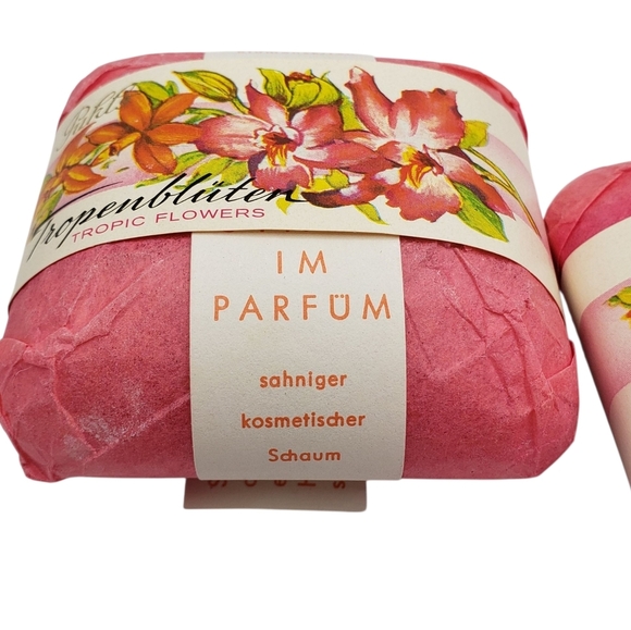 Vintage Puhls Tropenbluten Tropic Flowers  Soap Bars  New in Package - Picture 6 of 7